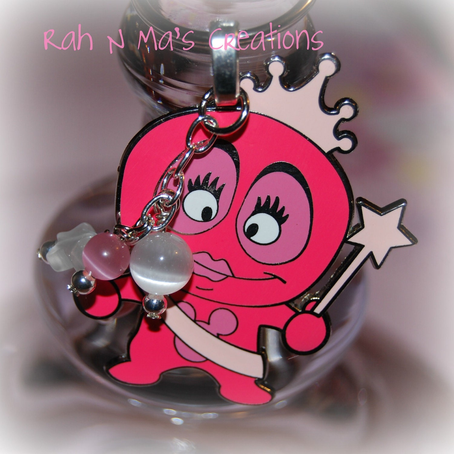Princess DeeBee Disney Pin Re-purposed into Key chain