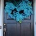 Mardi Gras Wreath, Spiral Wreath, Deco Mesh, Blue Wreath, Wreath, Deco Mesh Wreath, Mardi Gras, Electric Blue, Baby Blue