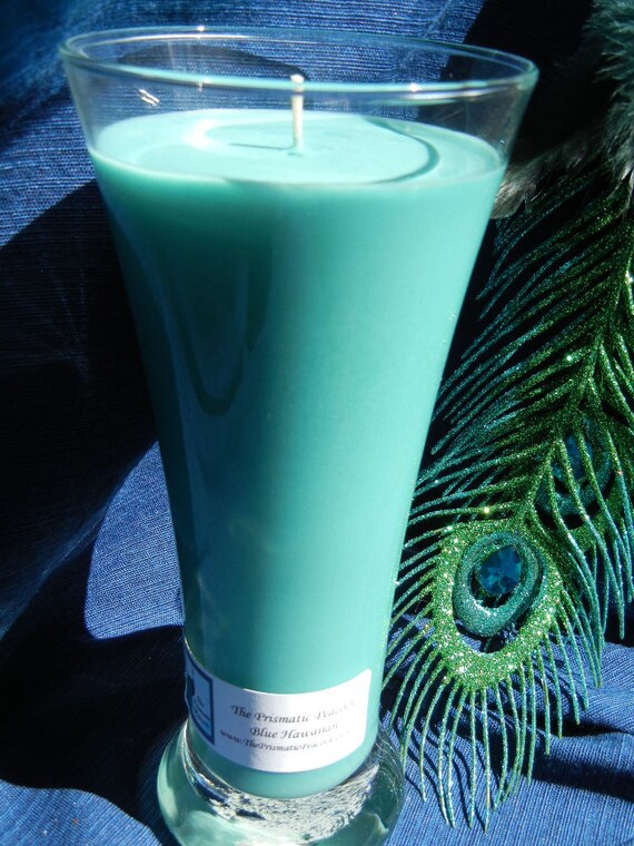 Handmade Soy Candle Tropical Blue Hawaiian