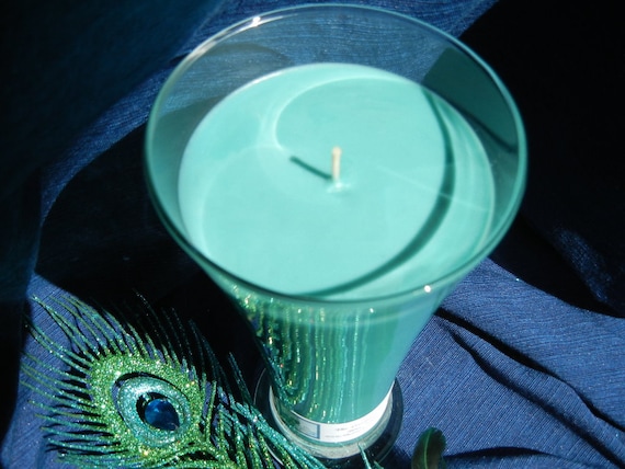 Handmade Soy Candle Tropical Blue Hawaiian