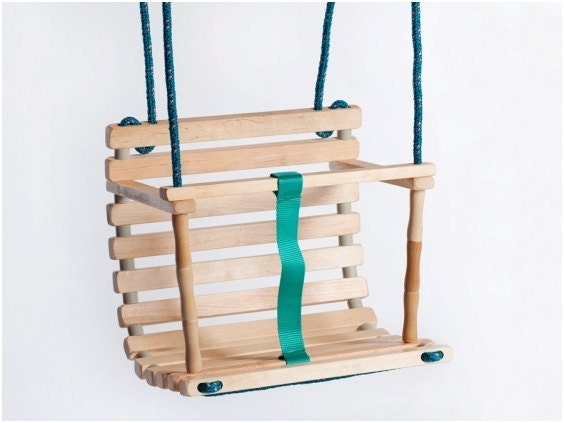 Wooden handmade swing UNPAINTED