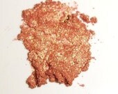 Golden Peach Eyeshadow Pigment - Orange, Apricot, Melon, Coral, With Duochrome gold yellow, green iridescence, Natural Mineral Mica