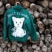Vintage handknit kitty cat and mouse zip up sweater-children size 6-8