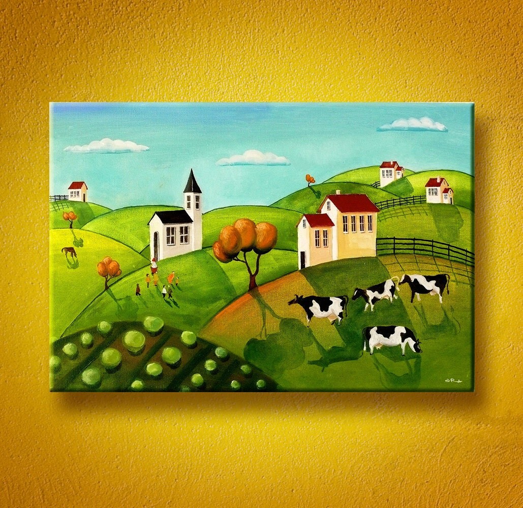 Folk Art Landscape