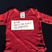 Never to Old, Specail- Make me giggle - Organic ,Bamboo ,  Onesie,,  8.5 oz made in Canada, humour- hand printed