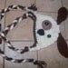 Cream PUPPY LUV Newborn Baby Boy Crochet Doggy Hat With Ear Flaps FREE Shipping