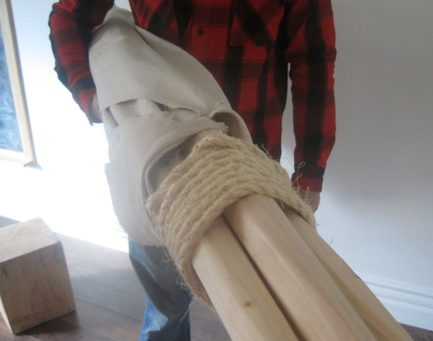 6 ft Fold Away Canvas Teepee