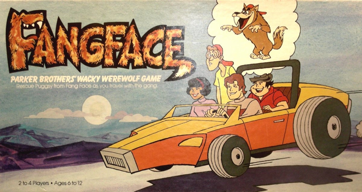 1979 Fangface Board Game by Parker Brothers