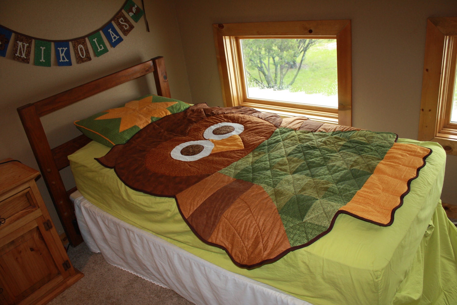 Owl Shaped Quilt
