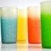 Colorful Vintage Glasses - Textured finish blue, yellow, coral and green