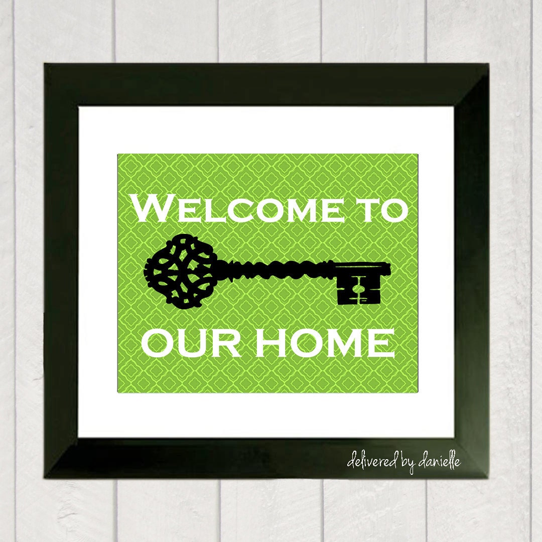 Home Art - Welcome to our Home - 8x10