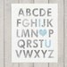 Nursery Art Print - Alphabet - 11x14