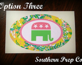 Preppy Republican Bumper Sticker