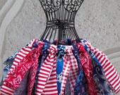 Ready to Ship - Fourth of July Fabric Tutu