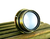 Antique Early 1900s Taylor Taylor and Hobson Ltd Brass Cooke Anastigmat Lens 5x7 inches, No 54418, f/4.5, 7 inch. Series II