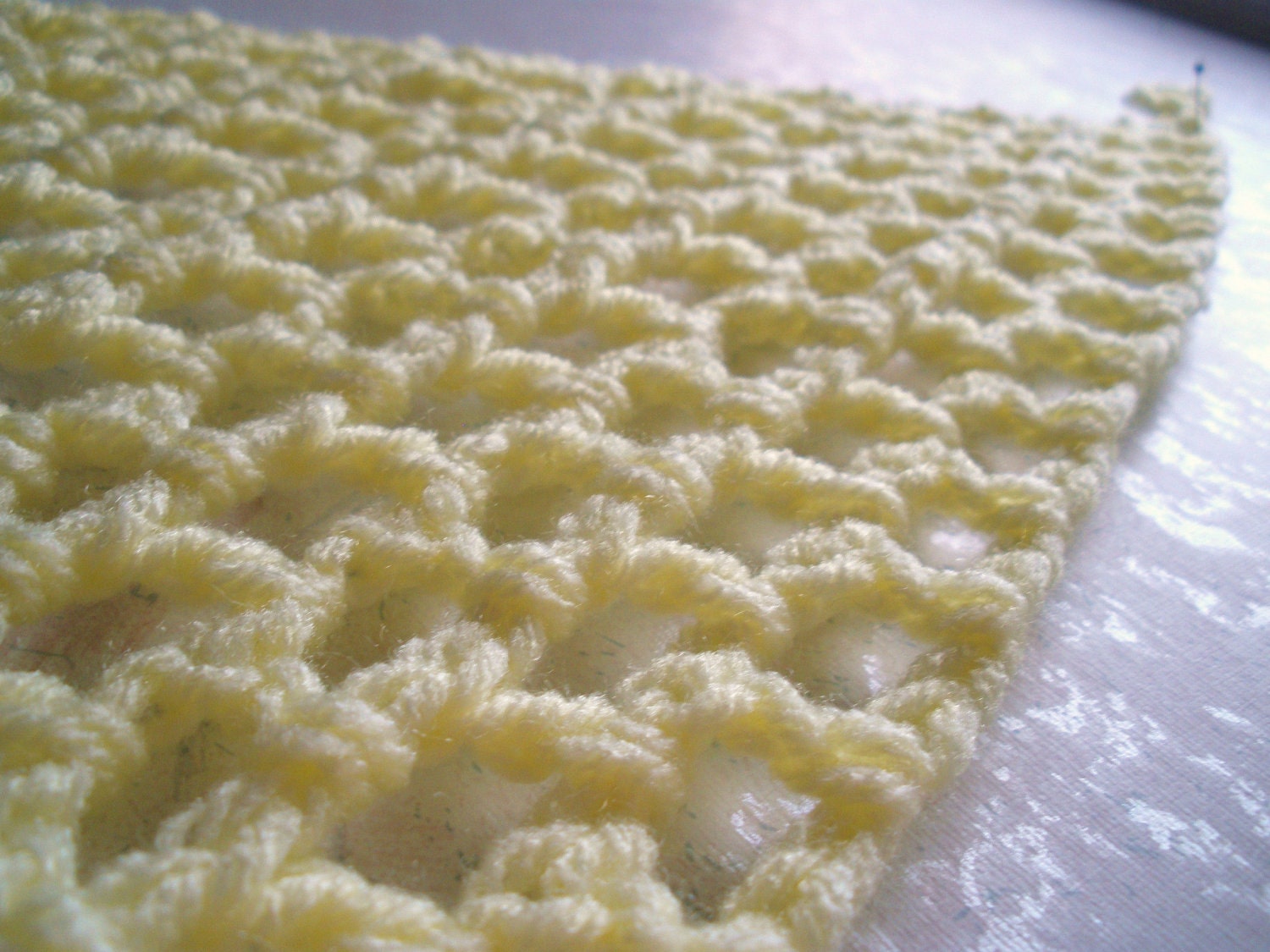 Mini "Lovey Corral" - Crochet Toy Hammock - Stuffed Animal Organizer in Pale Yellow - Ready-to-ship