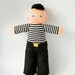 Babywearing Daddy Doll with a Baby Doll - knitted play dolls - eco-friendly, waldorf, babywearing, attachment parenting