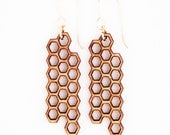 Honeycomb, Laser Cut Earrings