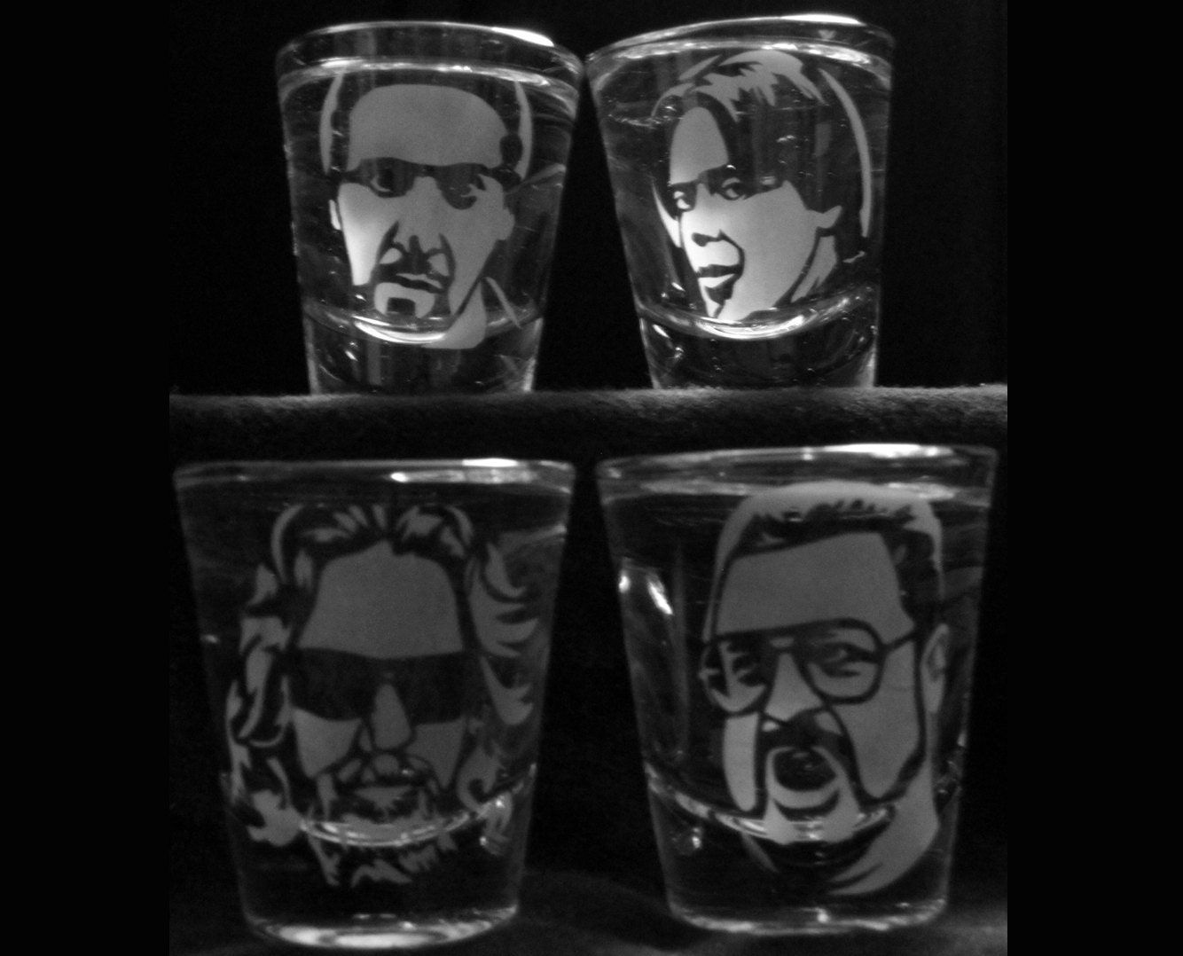 Set of 4 Big Lebowski Shot Glasses
