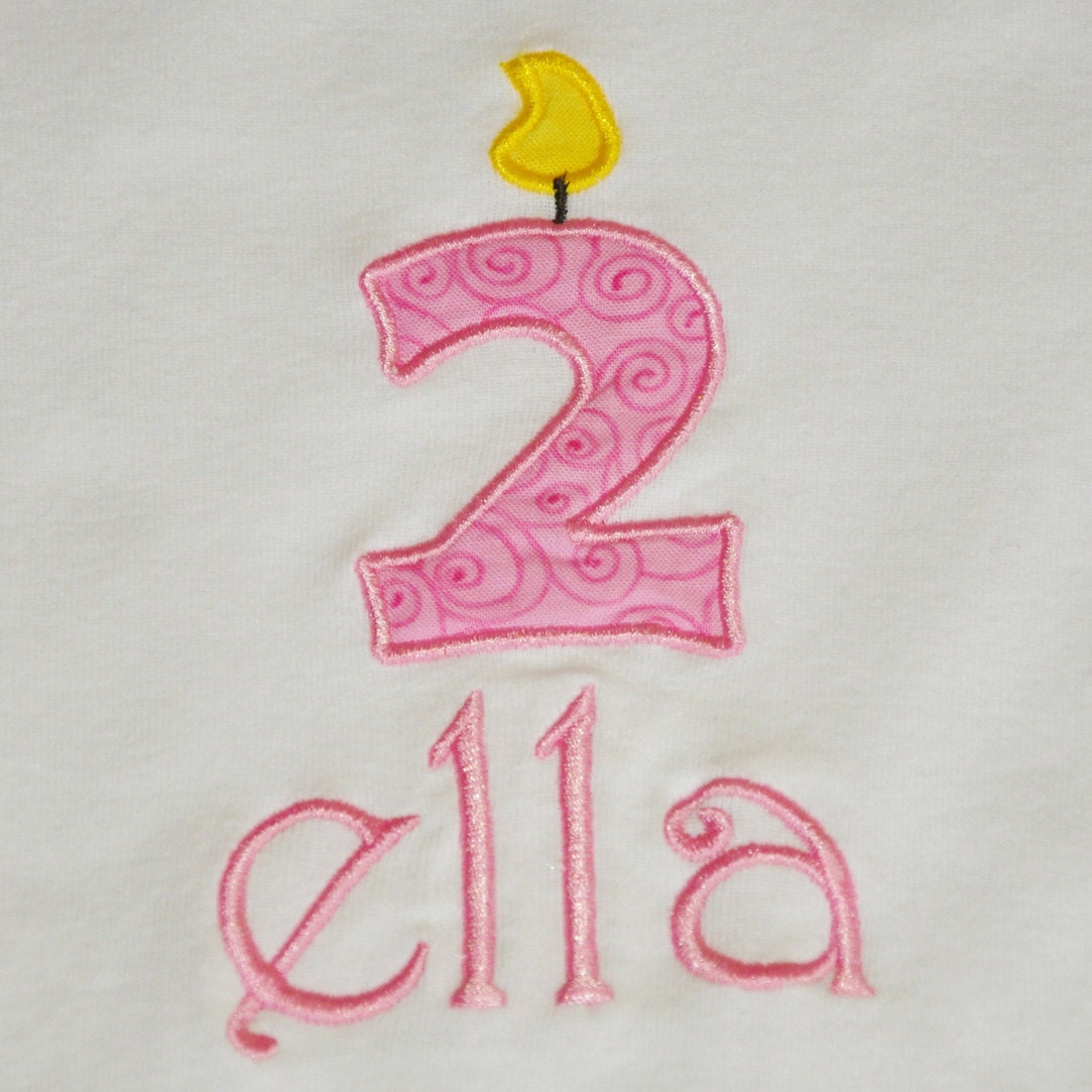 Appliqued Birthday Shirt