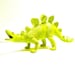 kids decor, neon dinosaur figurine // upcycled toys, lime green, kitsch home decor, chartreuse, pop art object