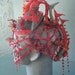 Crocheted Wire Mask "Barking at the Moon"