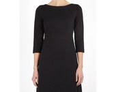 Black Bracelet Sleeve Shift Dress