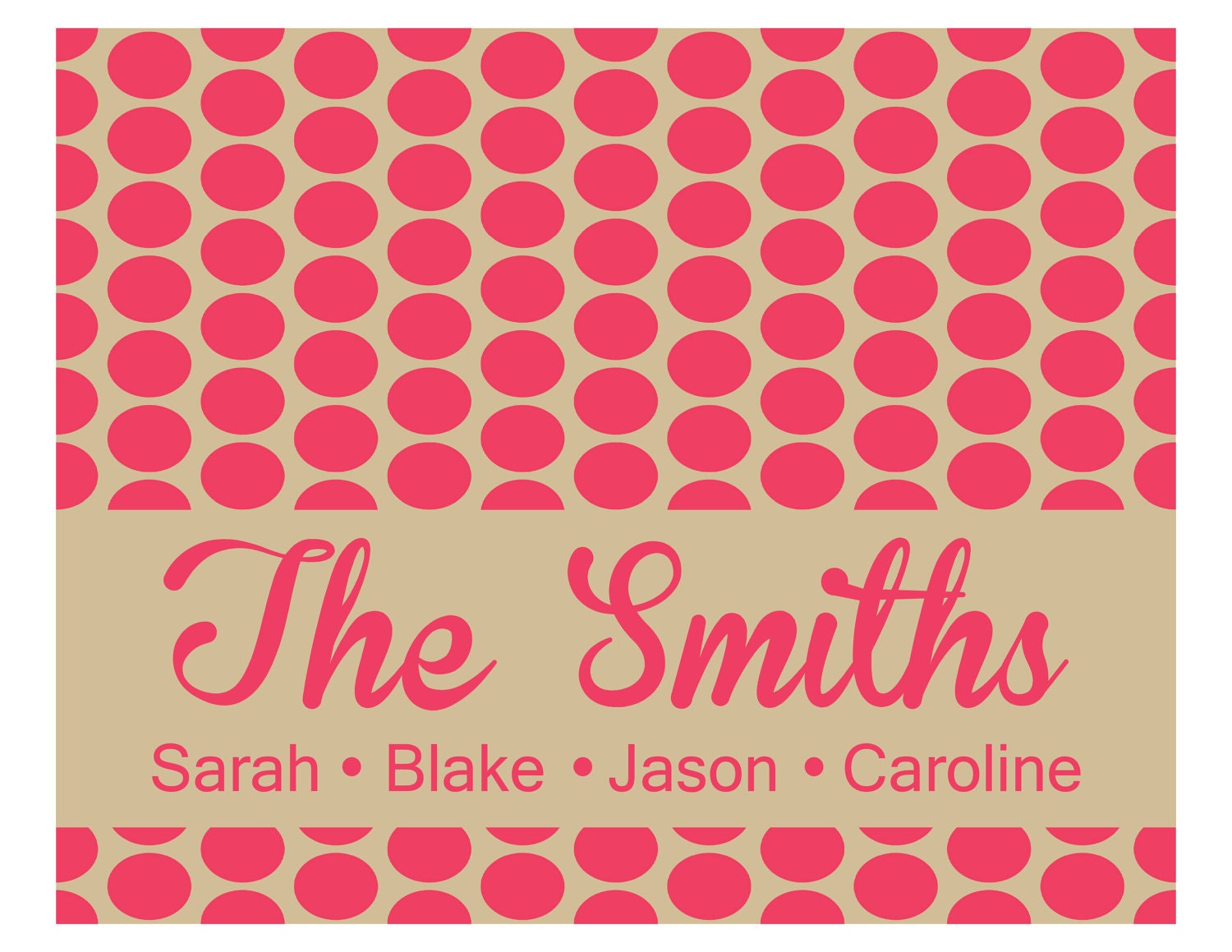 Printable 4X6 Personalized Notecard...by Party Like Paula