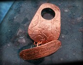 Art Nouveau Copper Toggle and Clasp - Love & Charity - Handmade
