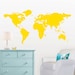 Baby Nursery Wall Decal - Large World Map Nursery Wall Decal - 7 feet wide world map decal - nursery wall map
