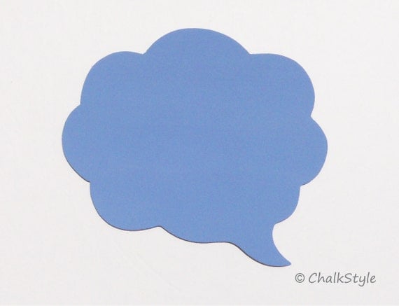 Blue CHALKBOARD Speech Bubbles -- Wood Cloud Shaped Chalk Board, Photobooth Prop for Wedding or Baby Boy Pregnancy Pic Il_570xn