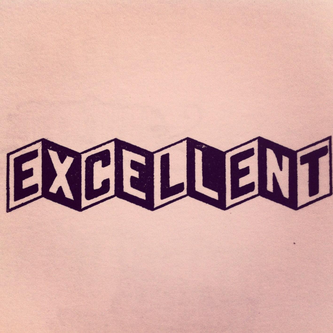 EXCELLENT // Rubber Stamp