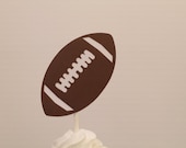 12 Football Cupcake Toppers