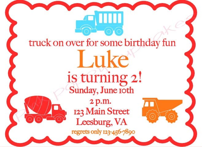 Trucks Birthday Invitations Il_170x135
