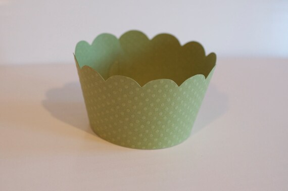 Green Cupcake Wrappers Il_570xn