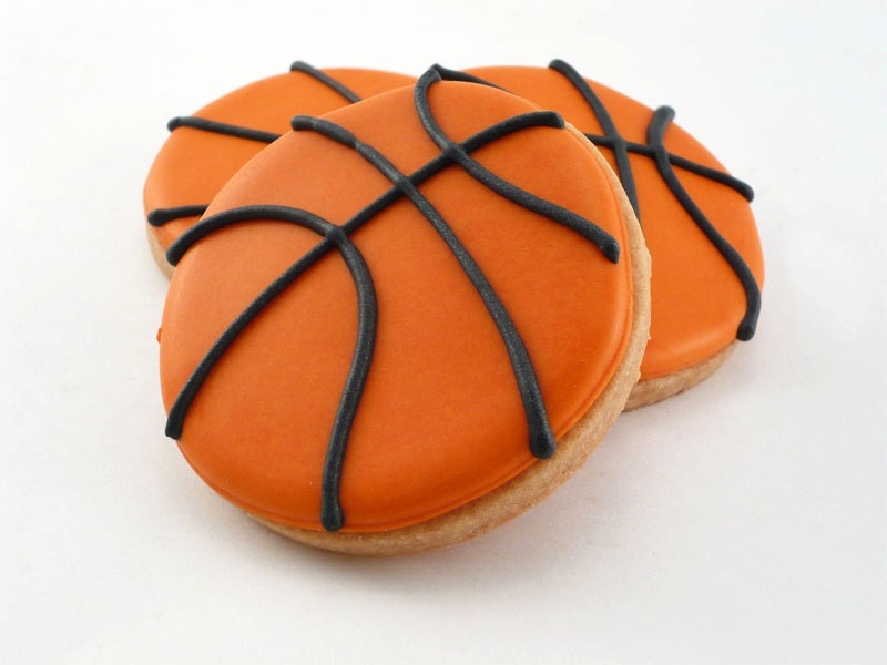 Decorated Cookies - Basketball - March Madness