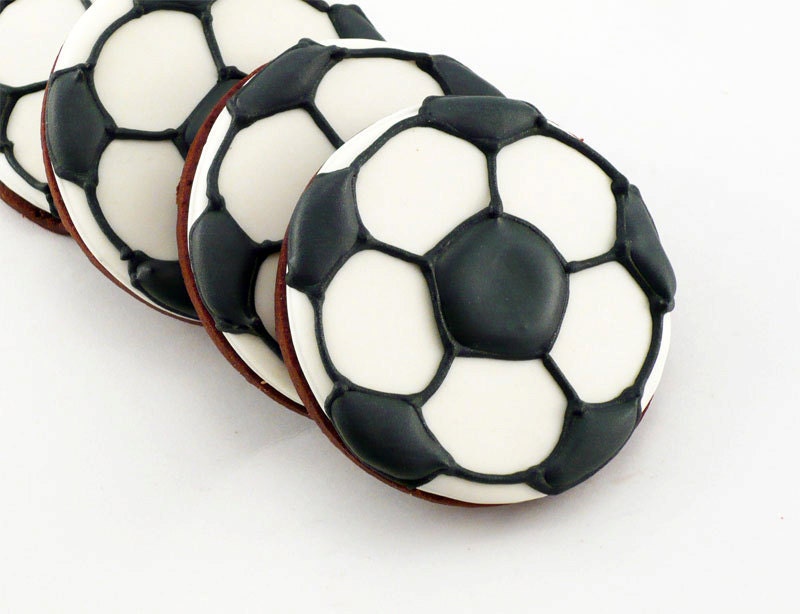 Decorated Cookies - Soccer - 1 dozen