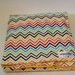 Baby Blanket, Chevron Baby Blanket with Yellow Minky