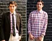 Men's Plaid Pattern Button Down