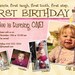 Baby's 1st Birthday Invitation - 4x6 printable