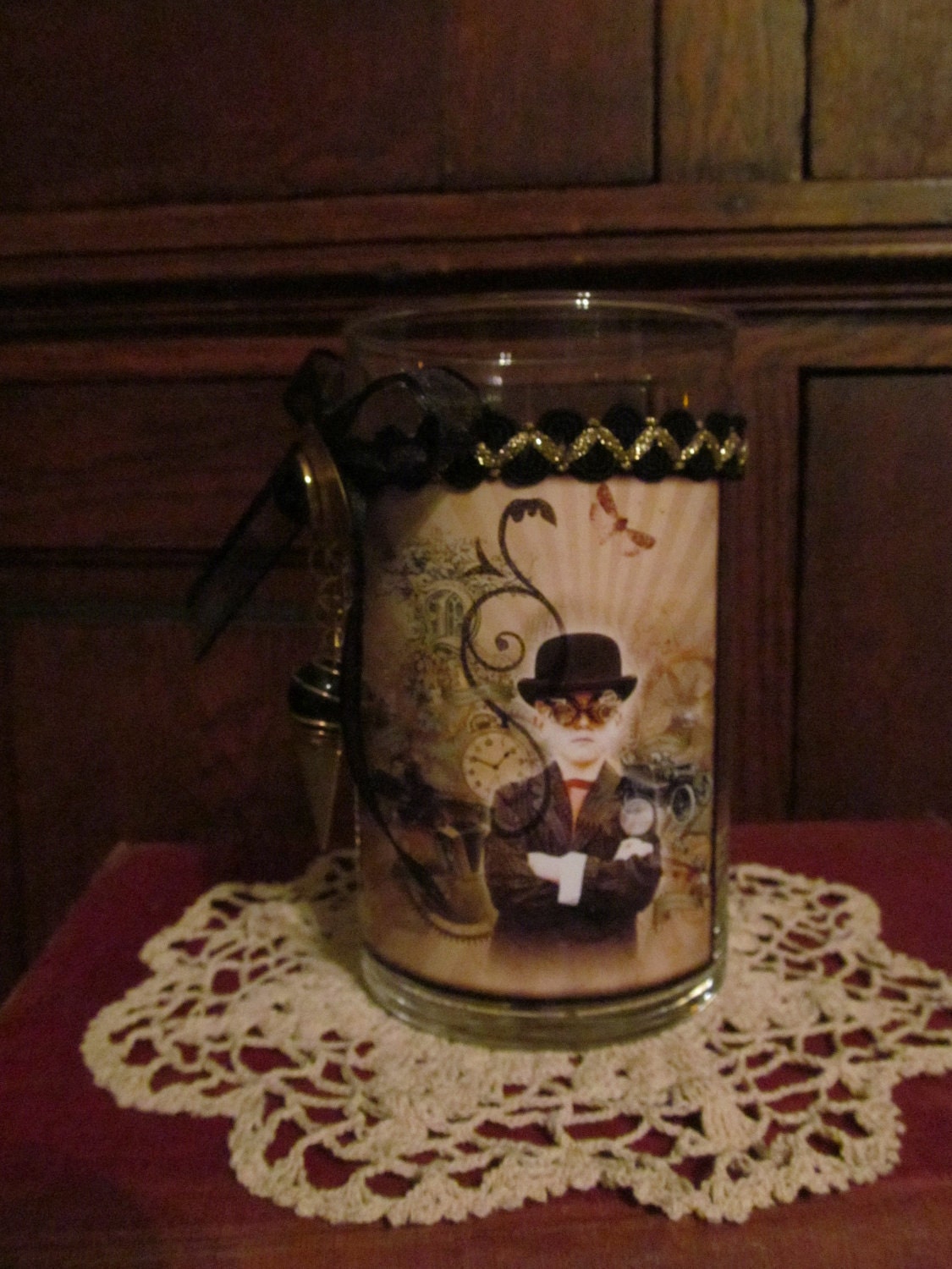 Little Steampunk boy Candleholder