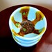 Decorative Dip Bowls (SET OF 3)-- Blue Sky with Peacock dripped glaze