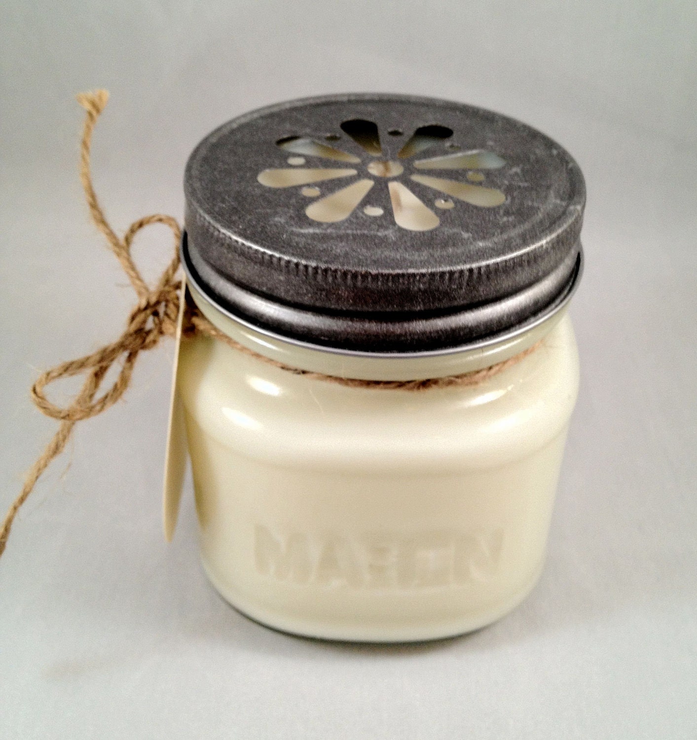 White Tea Soy Candle 8oz Mason Jar