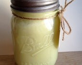 Green Tea and Lemongrass Soy Candle 16 oz Ball Jar