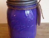 Lavender Vanilla Soy Ball Jar Candle