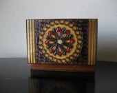 Bohemian Floral Brown Jewelry/Trinket Box