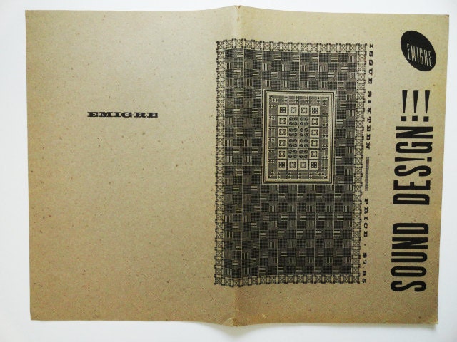 Emigre No 16 Magazine 1990 Sound Design, Emigre Number 16 Typography Graphic Design Emigre Magazine
