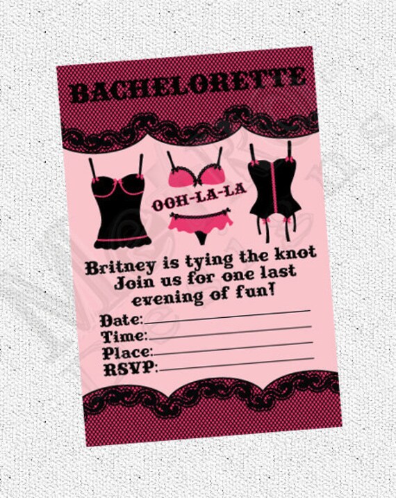 Bachelorette Party Invitations - Digital File Il_570xn