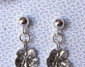 Sterling SilverForget Me Not Post/Ball Earrings