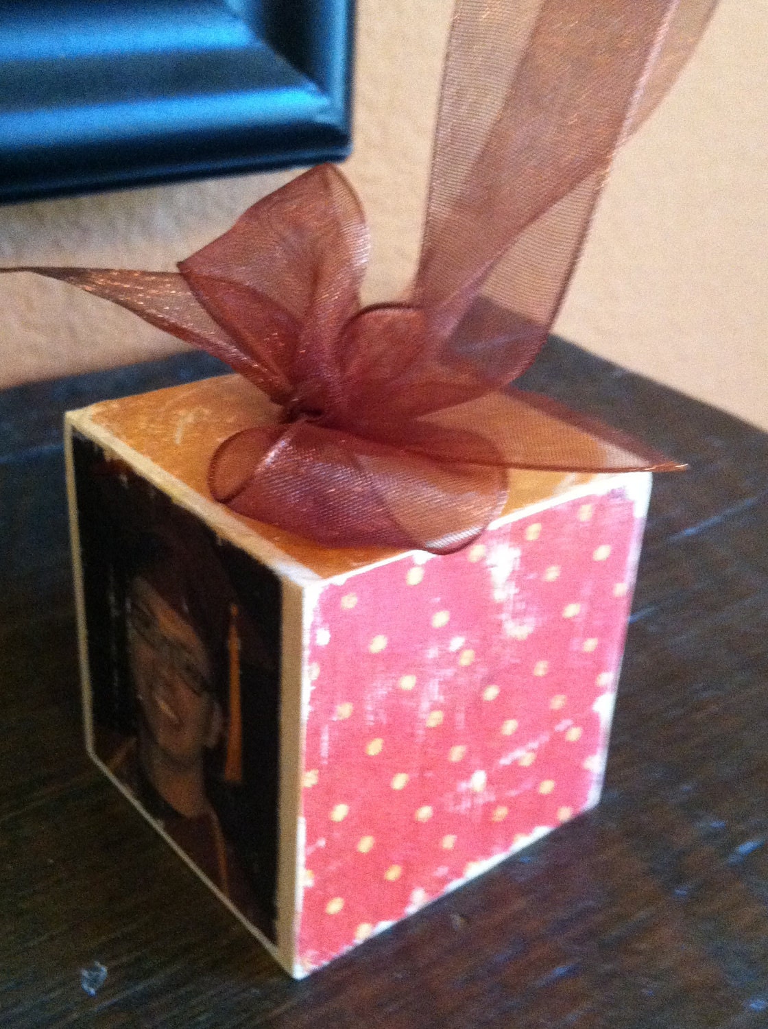 Custom Color Graduation Photo Block Ornament or Door Hanger